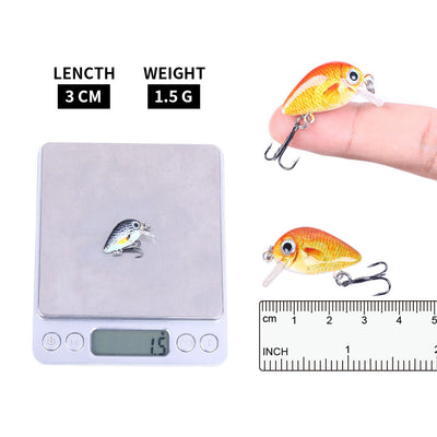 Set de 5 Señuelos Miniatura 1.5G para Pesca de Precisión - Image 5