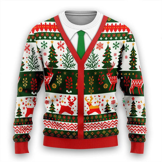 Suéter Navideño 3D para Hombre con Estampado Festivo - Image 10