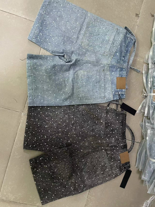 Shorts de Mezclilla con Cinturón Brillante Estilo Ins - Image 25