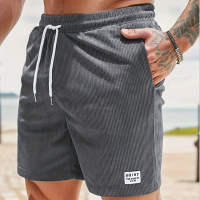 Pantalones Cortos de Verano en Pana con Cordón Ajustable para Hombre - Image 16