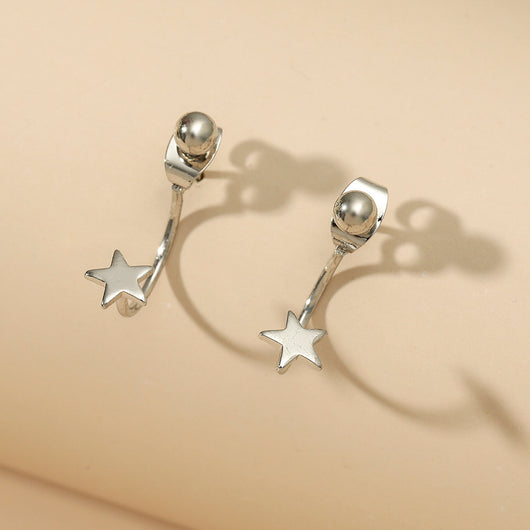 Aretes Gancho Estrella Personalidad Fashion - Image 4