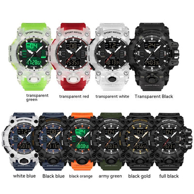 Reloj Despertador Multifuncional con Luz Verde y Sensor Fotoeléctrico - Resistente al Agua y Golpes - Image 4