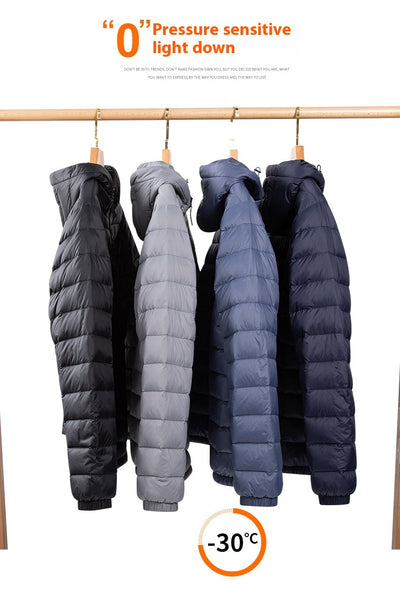 Chaqueta de Plumas para Hombre, Corte Slim Estilo Coreano - Image 29