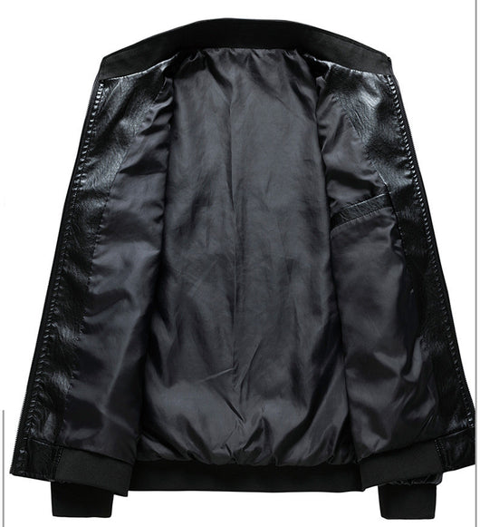 Chaqueta de Cuero con Cuello Alto para Primavera y Otoño - Image 11