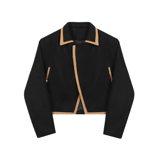Chaqueta de Lana Corta para Hombre con Bloques de Color - Image 8