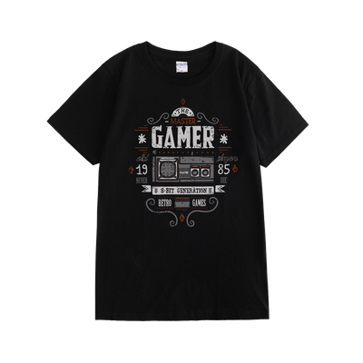 Camiseta de Algodón Puro para Gamer - Cuello Redondo Talla Grande
