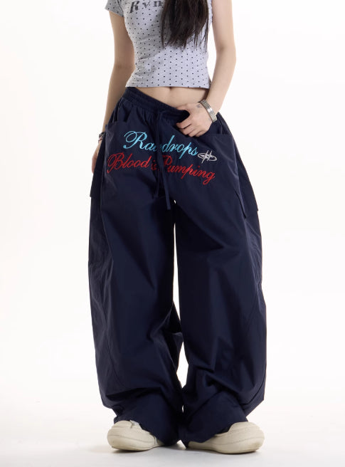 Pantalones Anchos Casual Retro Estilo Hot Girl - Image 11