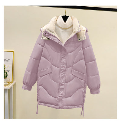 Chaqueta Acolchada Impermeable con Capucha y Contraste de Colores - Image 12
