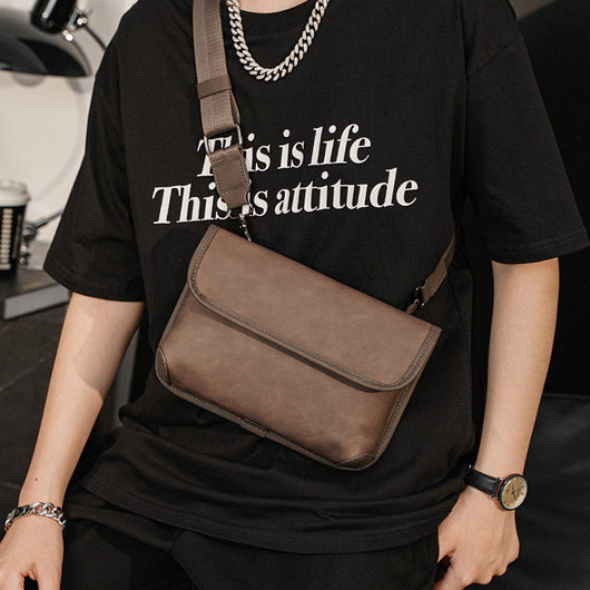Bolso de Hombro Cuadros Piel Auténtica Estilo Urbano - Image 15