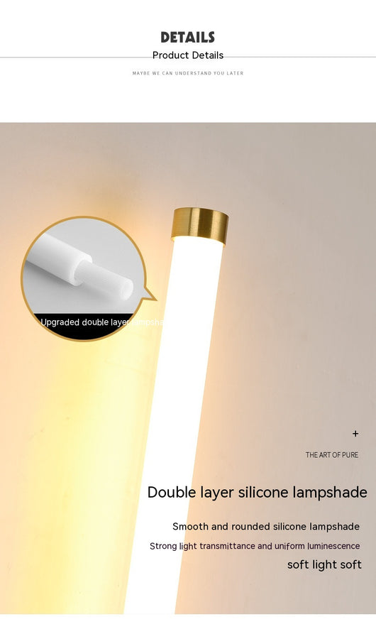 Lámpara de Pared Minimalista con Tira LED Lineal Creativa - Image 7