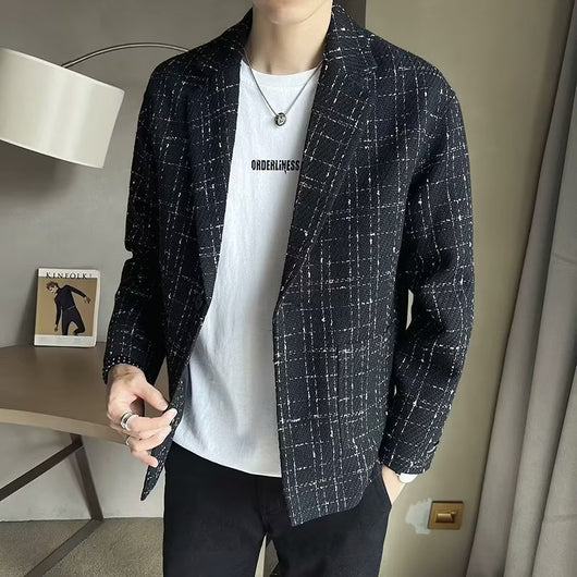 Blazer Cuadros Vanguardista para Hombre - Image 13