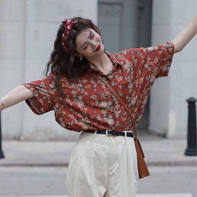 Camisa Floral Holgada Unisex - Comodidad y Estilo - Image 3