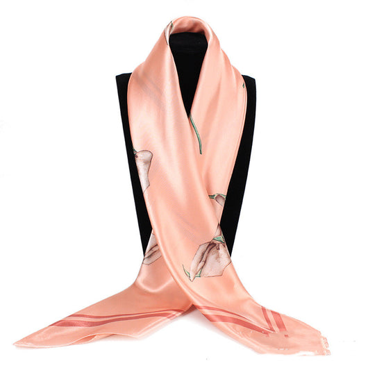Pañuelo de Seda 90x90cm para Mujer - Accesorio Versátil de Lujo - Image 4
