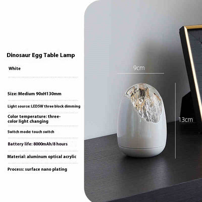 Lámpara de Mesa Huevo con Textura de Cristal - Diseño Minimalista - Image 10