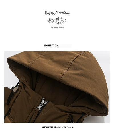 Chaqueta Acolchada de Trabajo Impermeable con Capucha y Múltiples Bolsillos - Image 22