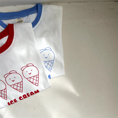 Conjunto Infantil Helado a Cuadros - Playera Manga Corta - Image 13