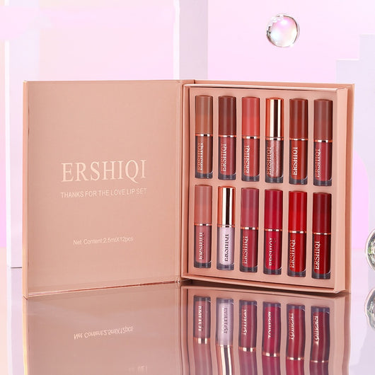 Set de 12 Brillos Labiales de Larga Duración con Acabado Mate - Image 3