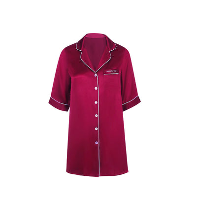 Camisón de Seda Midi para Primavera y Verano - Pijama Elegante para el Hogar - Image 7