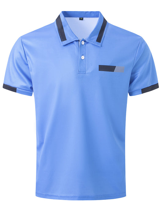 Polo Casual Hombre con Bolsillo Decorativo y Solapa - Camisa Business - Image 18