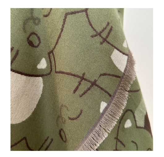 Bufanda de Cachemira Artificial Estilo Coreano para Mujer - Chal Grueso Invierno - Image 11