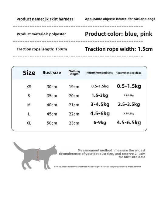 Arnés de Seguridad y Correa para Perros y Gatos - Ropa Fresca de Verano para Mascotas - Image 17