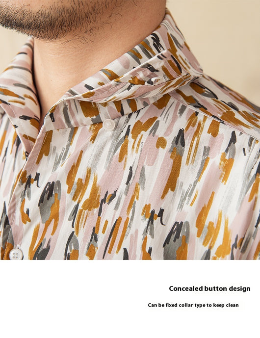 Cardigan de Algodón con Estampado Floral para Hombre - Image 12