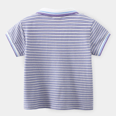 Playera Infantil de Rayas con Estampado Animado - Image 9