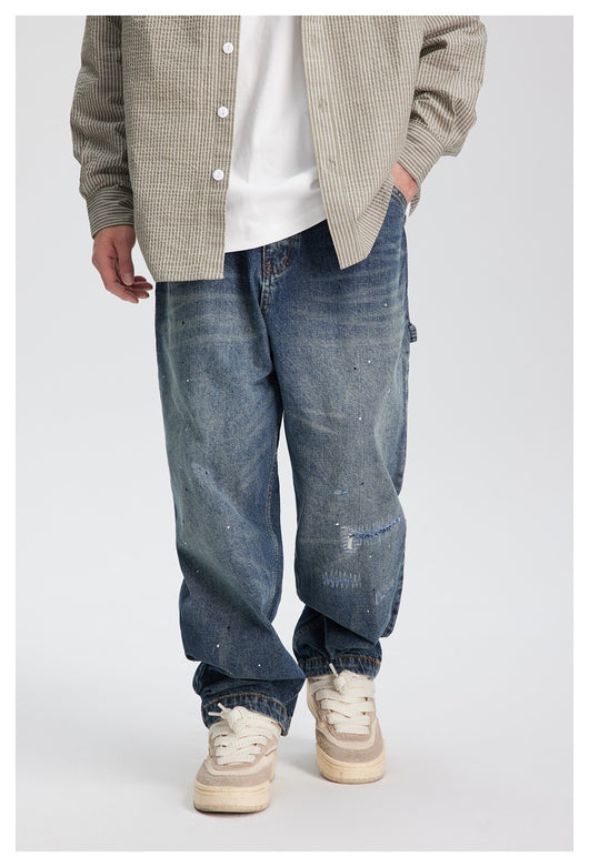 Jeans Rectos Holgados Lavados para Primavera - Versátiles y Cómodos - Image 16