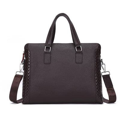 Maletín Ejecutivo de Cuero Genuino para Laptop 14 pulgadas - Bolsa Profesional Horizontal - Image 3