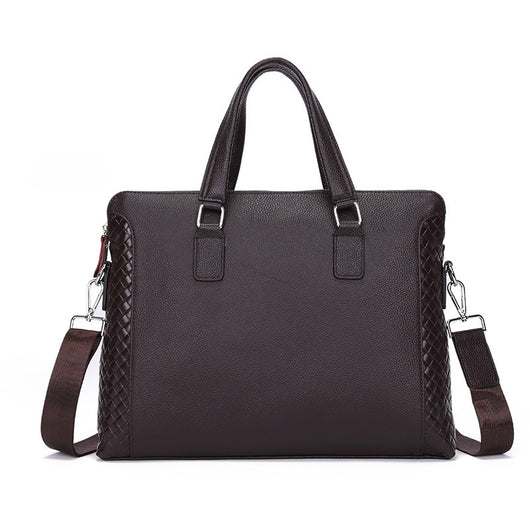 Maletín Ejecutivo de Cuero Genuino para Laptop 14 pulgadas - Bolsa Profesional Horizontal - Image 3