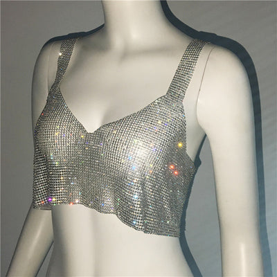 Top Corto Sexy con Escote Profundo y Detalles de Strass - Image 32
