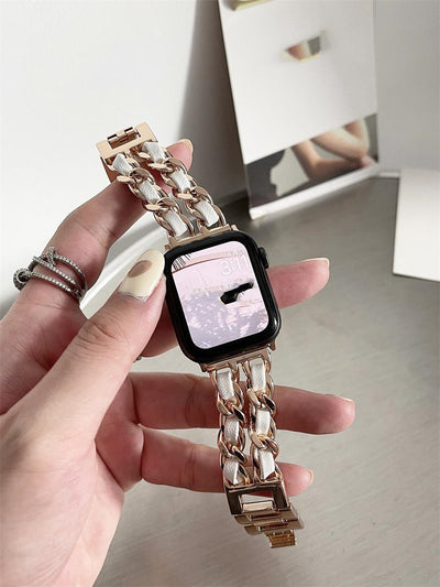 Correa de Reloj Cuero y Metal - Diseño Clásico Denim - Image 10