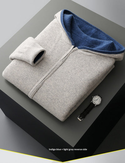 Chaqueta Tejida para Hombre con Bloques de Color - Image 30