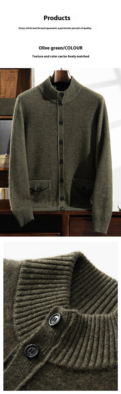 Chaqueta Casual de Cuello Alto para Hombre - Abrigo Versátil y Cálido - Image 18