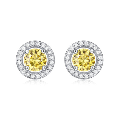 Aretes de Plata S925 con Moissanita - Diseño Dorado Clásico para Mujer - Image 6