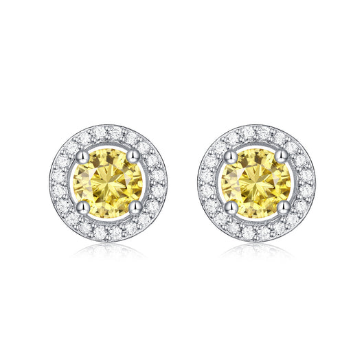 Aretes de Plata S925 con Moissanita - Diseño Dorado Clásico para Mujer - Image 6