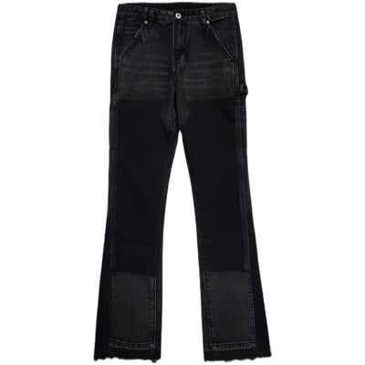 Jeans Micro Acampanados con Parches Raw Edge - Image 13