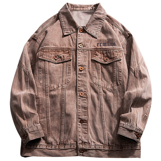 Chaqueta Vaquera Vintage con Detalles Cruzados para Hombre - Image 11