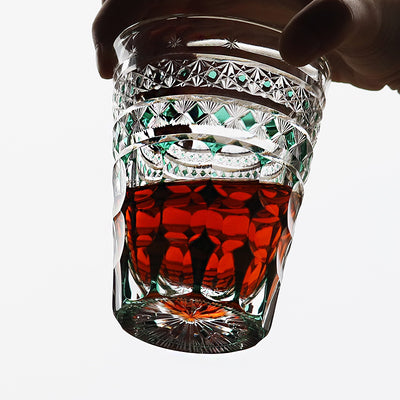Vaso de Cristal Tallado a Mano Estilo Japonés para Whiskey y Jugos - Image 24