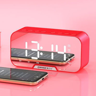 Altavoz Bluetooth Portátil 2 en 1 con Reloj Despertador y Subwoofer - Image 5