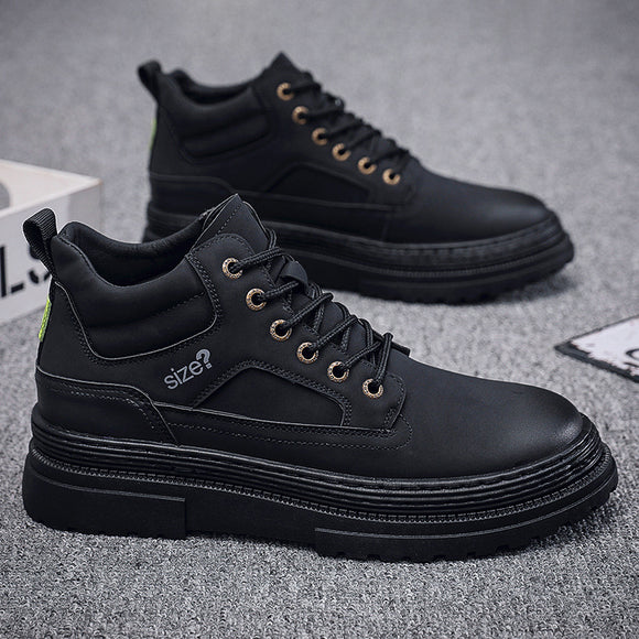 Botas Altas Estilo Británico para Hombre con Suela Reforzada