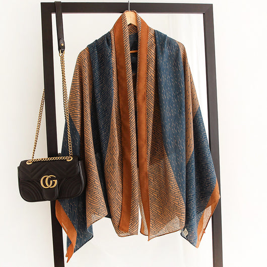 Pañoleta Grande Estilo Coreano Mujer - Foulard Algodón Lino Primavera Otoño - Image 6