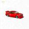 SW BMW E30 M3 LTO Modificado Vermelho 1:64