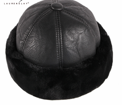 Gorro de Cuero Térmico para Hombre - Diseño Clásico sin Visera - Image 6