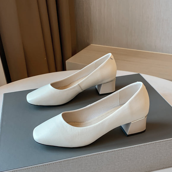 Zapatos de Tacón Grueso Alto para Mujer