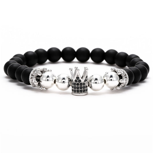 Pulsera Hexagonal para Hombre con Circonitas Incrustadas y Diseño de Corona - Image 19