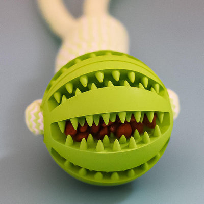 Juguetes Interactivos para Perros Pequeños - Pelotas de Cuerda y Caucho con Dispensador de Premios - Image 4