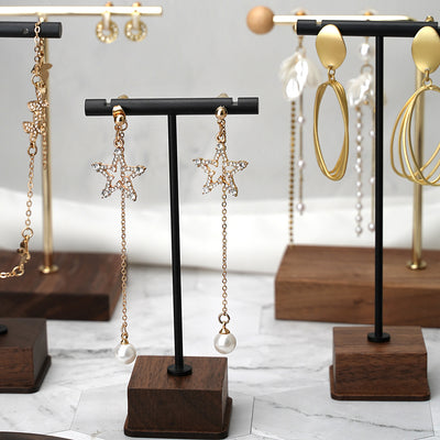 Organizador de Joyas en Madera y Cobre - Exhibidor de Collares y Aretes - Image 23