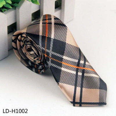Corbata Casual de Poliéster y Seda Estampada para Hombre - Image 9