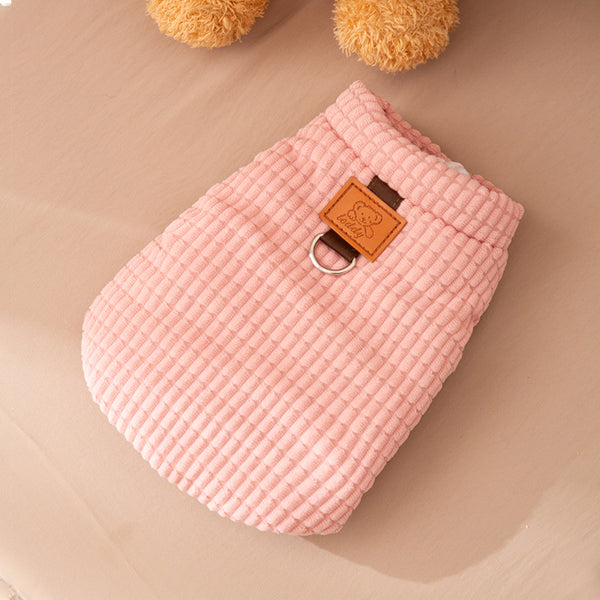 Abrigo Térmico para Perros Pequeños y Medianos - Chaleco Acolchado Cuadrille para Otoño e Invierno